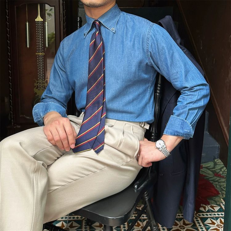 Chemise en jean mélange lyocell et coton