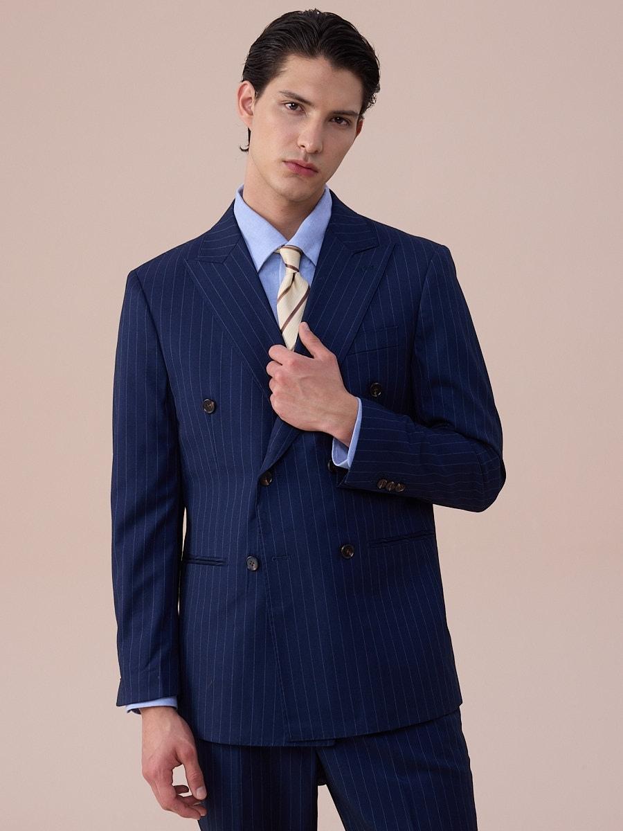 Costume Modène rayé bleu