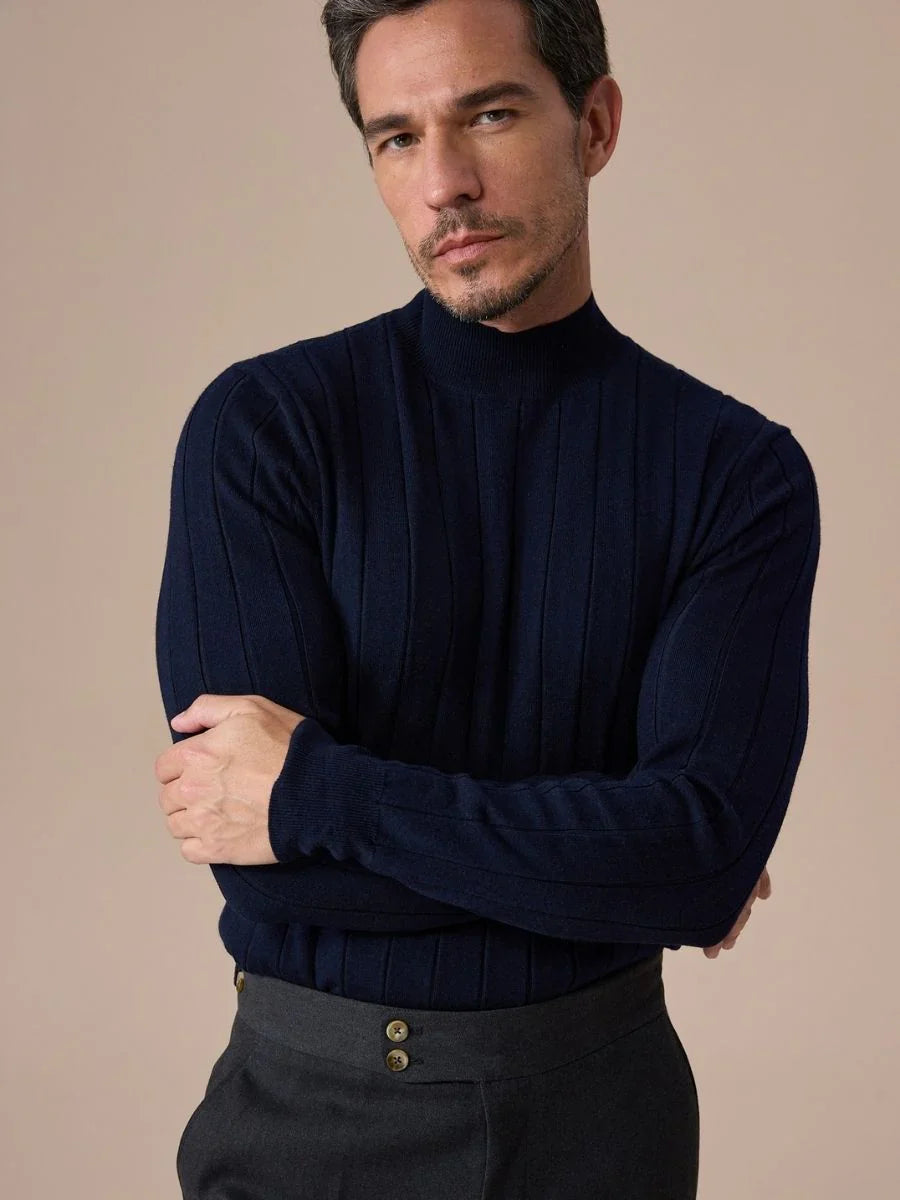 Tejido de punto con cuello simulado Lierna Loops