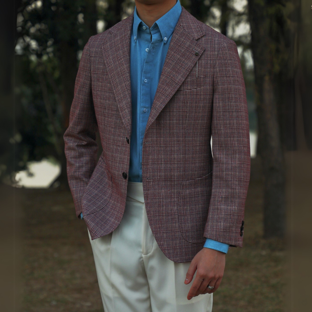 Zweiknopf Glen Plaid Blazer