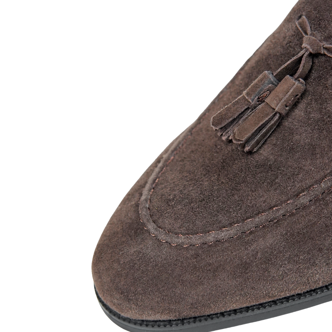Mocassino con Nappa in Camoscio Firenze da Uomo