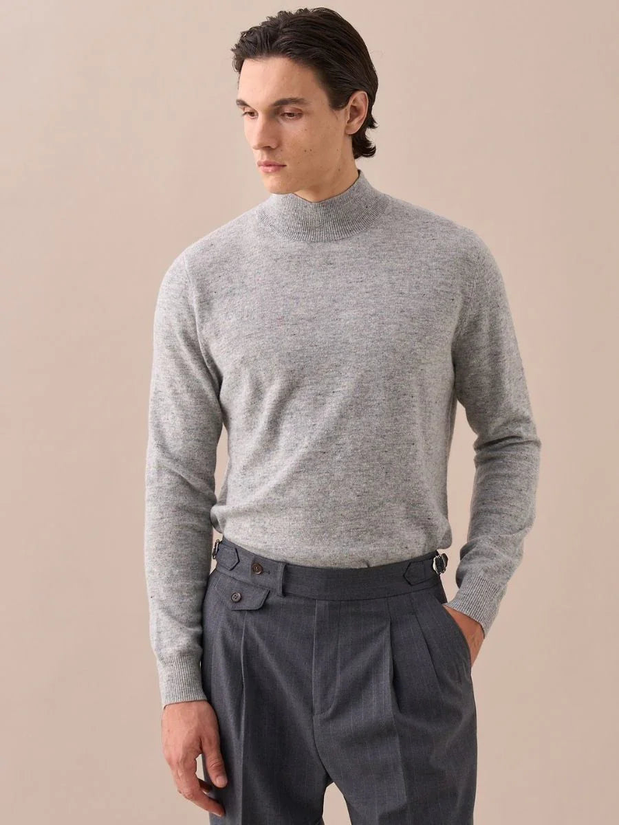 Suéter de cuello alto Loops Wool Sky