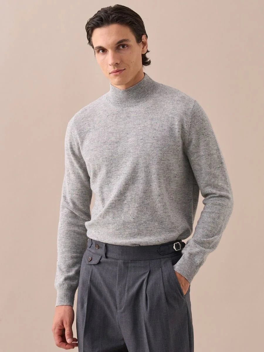 Suéter de cuello alto Loops Wool Sky