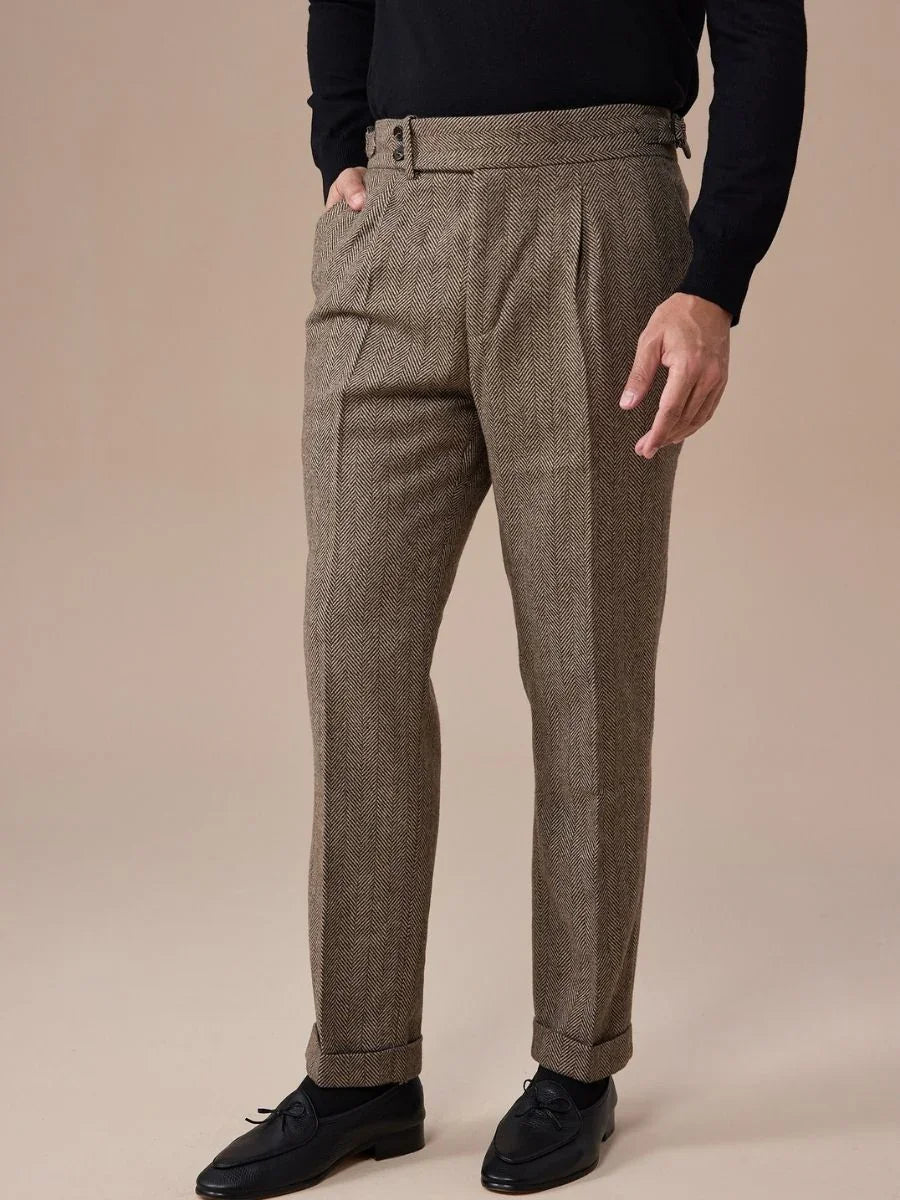 Costume en laine chevrons croisé Venise