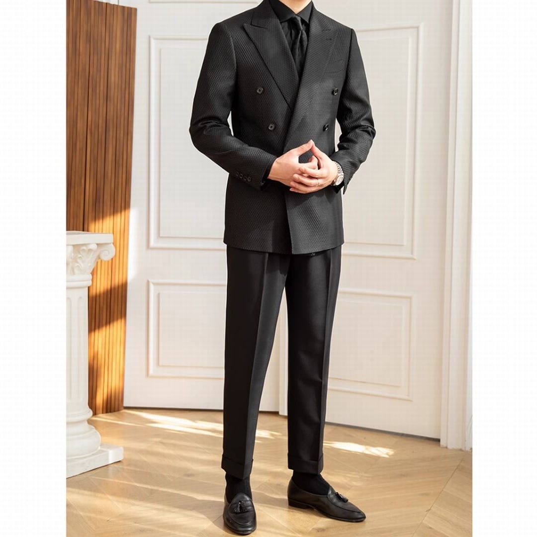 Ensemble de costume à carreaux Veroza