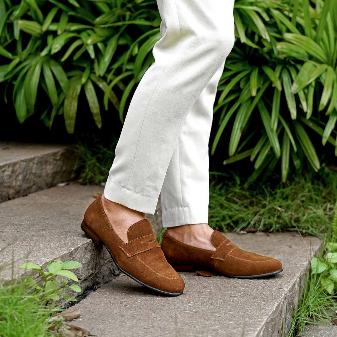 Mocassin Penny Siena en daim pour homme