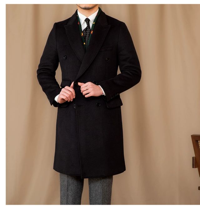 Cappotto Doppiopetto Nero