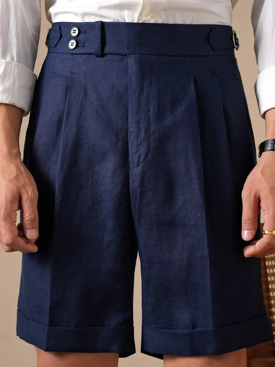 Loops Tursi Leinen Hochgeschnittene Shorts