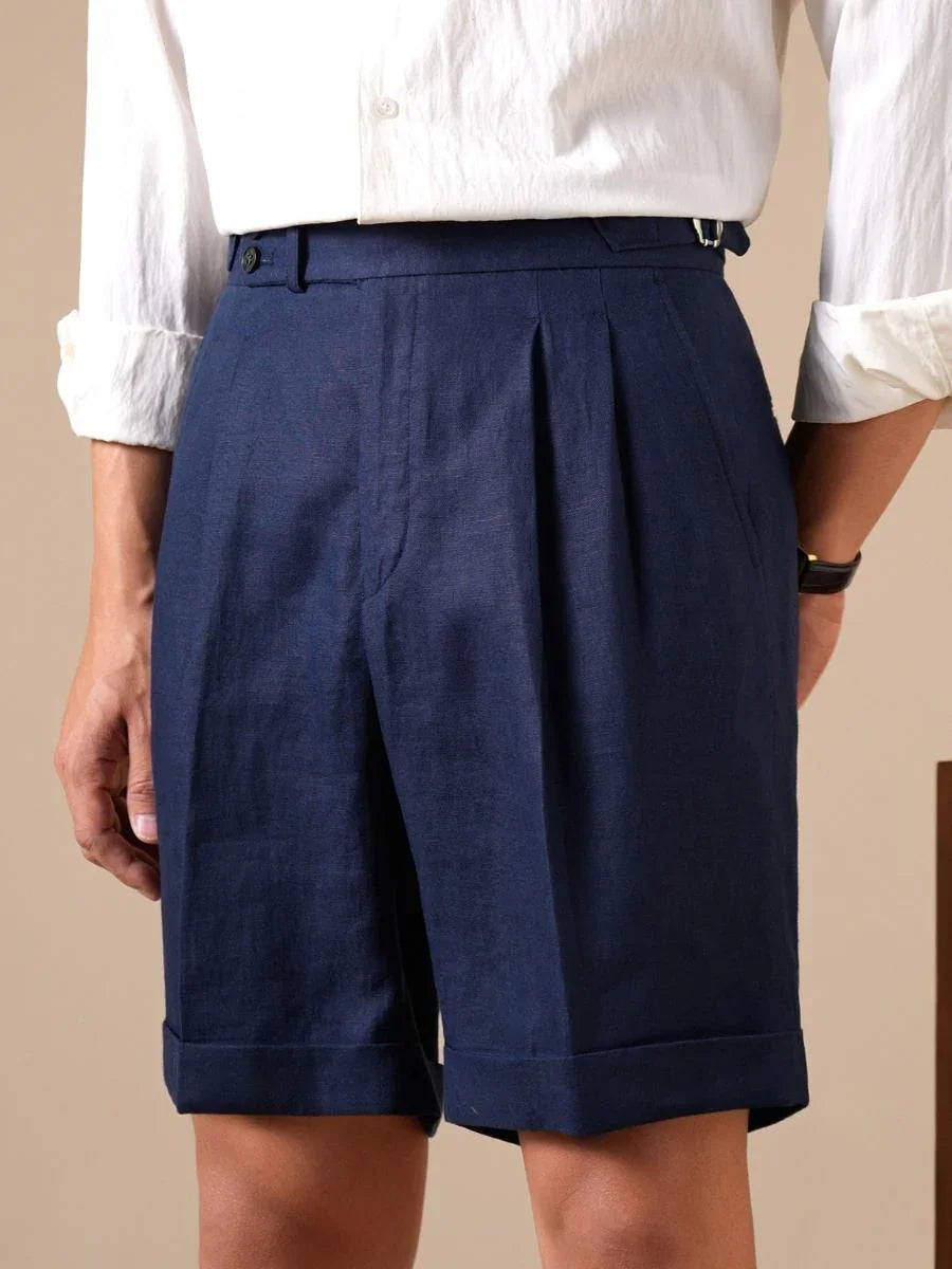 Loops Tursi Leinen Hochgeschnittene Shorts
