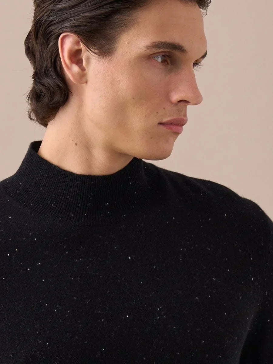 Suéter de cuello alto Loops Wool Sky