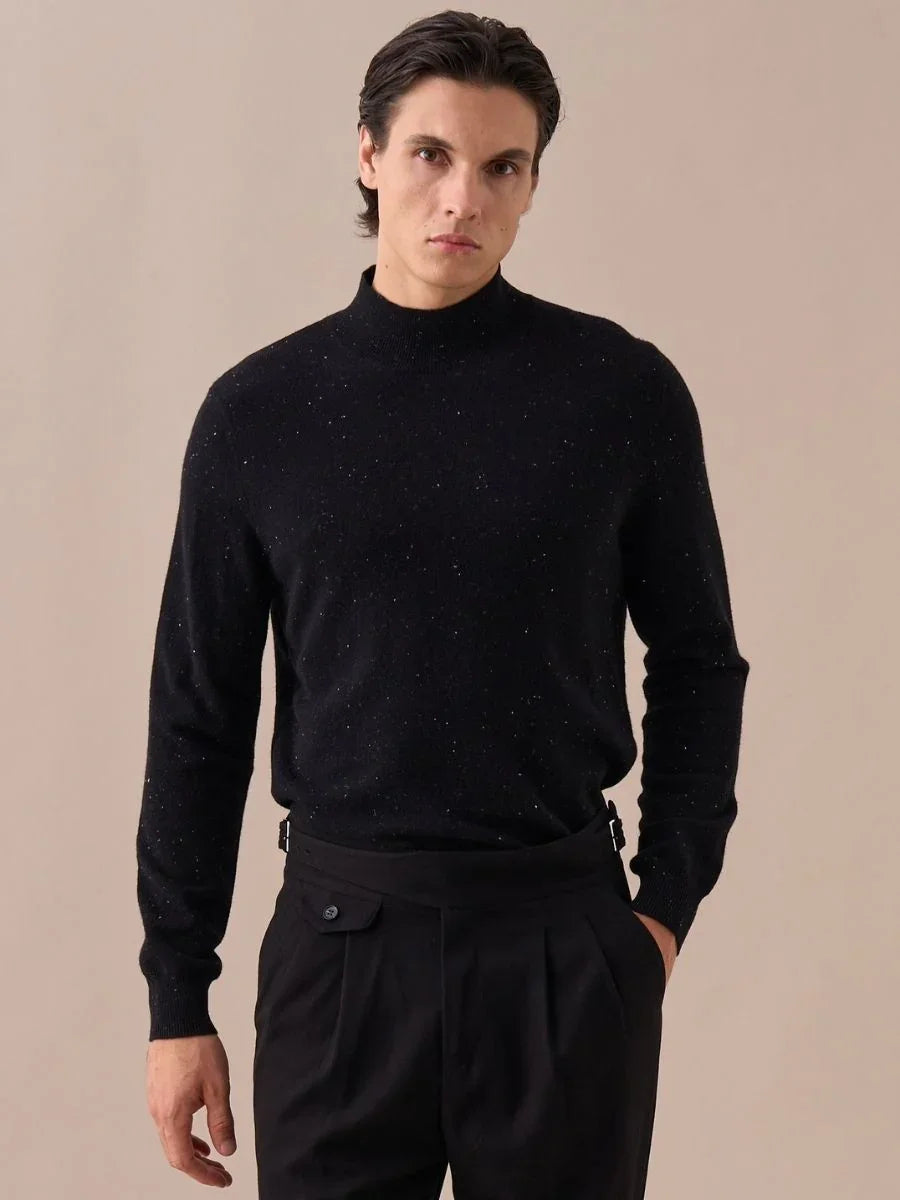 Suéter de cuello alto Loops Wool Sky