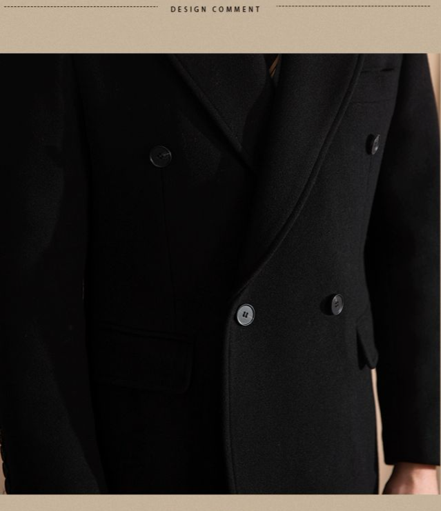 Cappotto Doppiopetto Padua Nero
