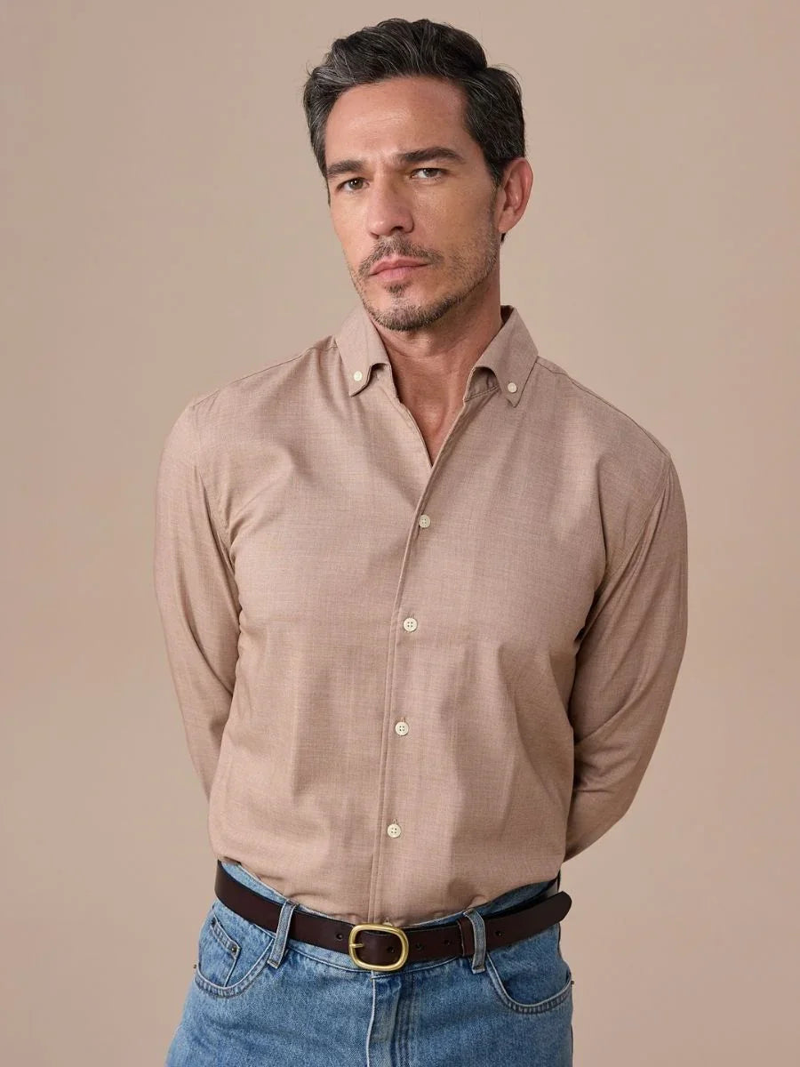 Chemise classique à col une pièce sans repassage