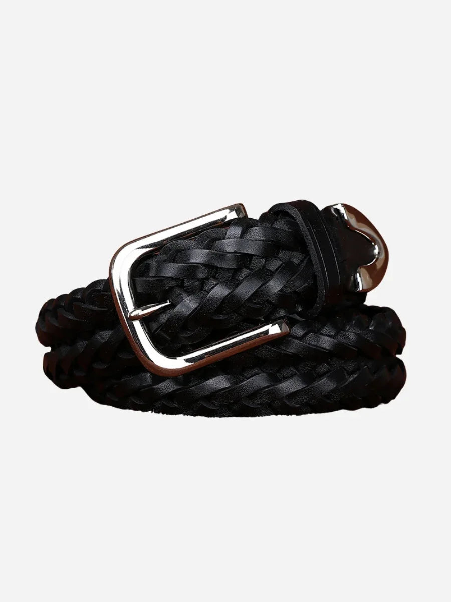 Cinturón de piel trenzada Loops Laino
