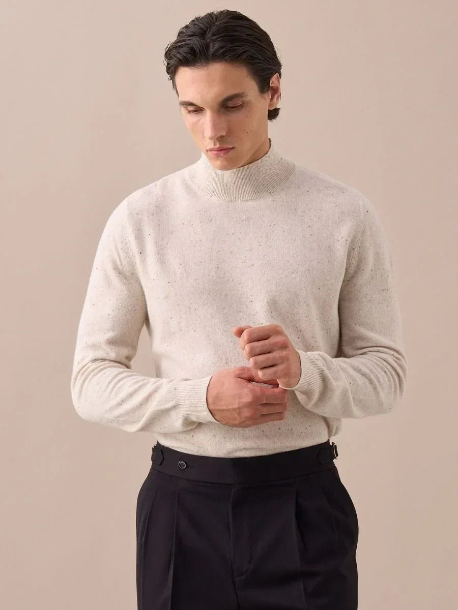 Suéter de cuello alto Loops Wool Sky