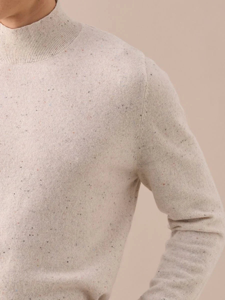 Suéter de cuello alto Loops Wool Sky