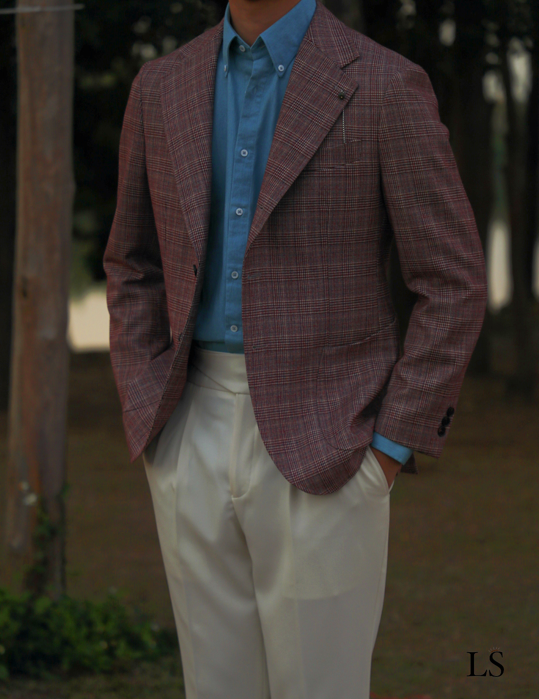 Zweiknopf Glen Plaid Blazer