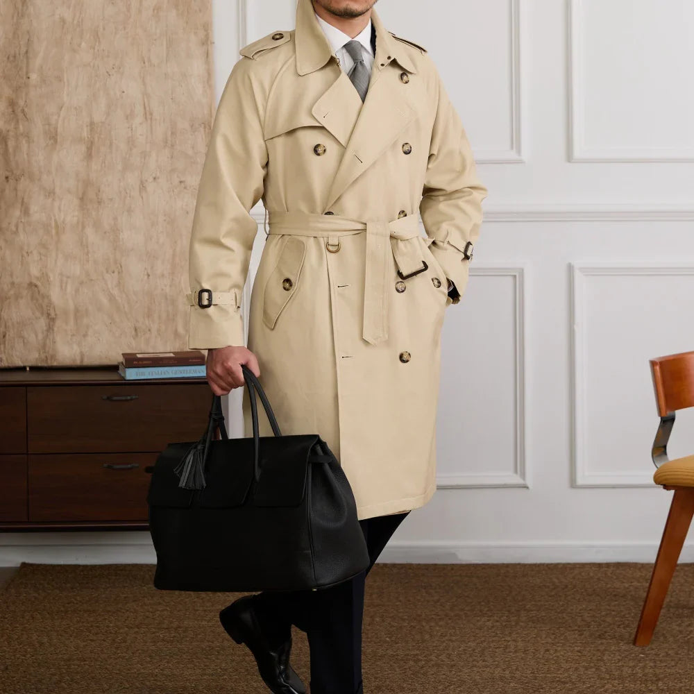 Trench Coat Doppiopetto Regents Misto Cotone