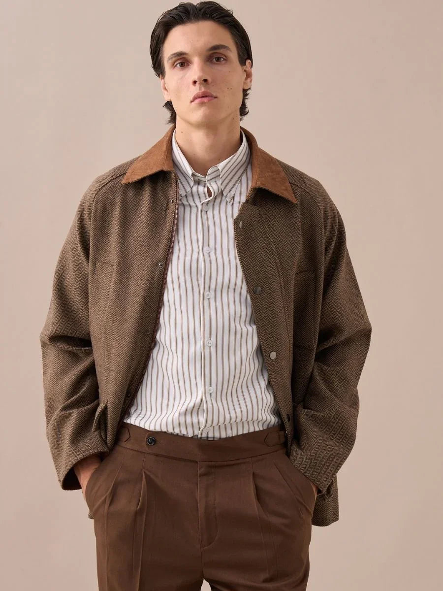 Chaqueta de mezcla de lana Loops Italian Heritage
