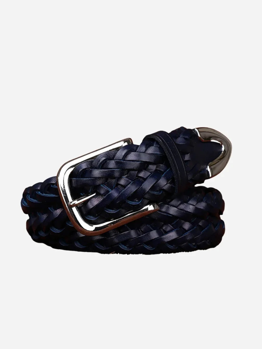 Cinturón de piel trenzada Loops Laino