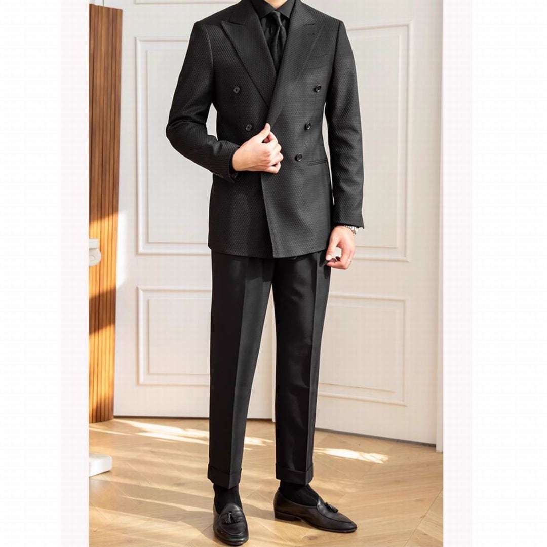Ensemble de costume à carreaux Veroza
