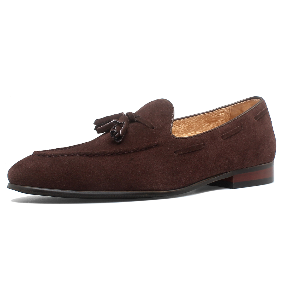 Herren Bologna Wildleder-Quasten-Loafer