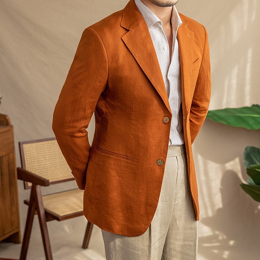 Loops Leinen-Blazer LS036