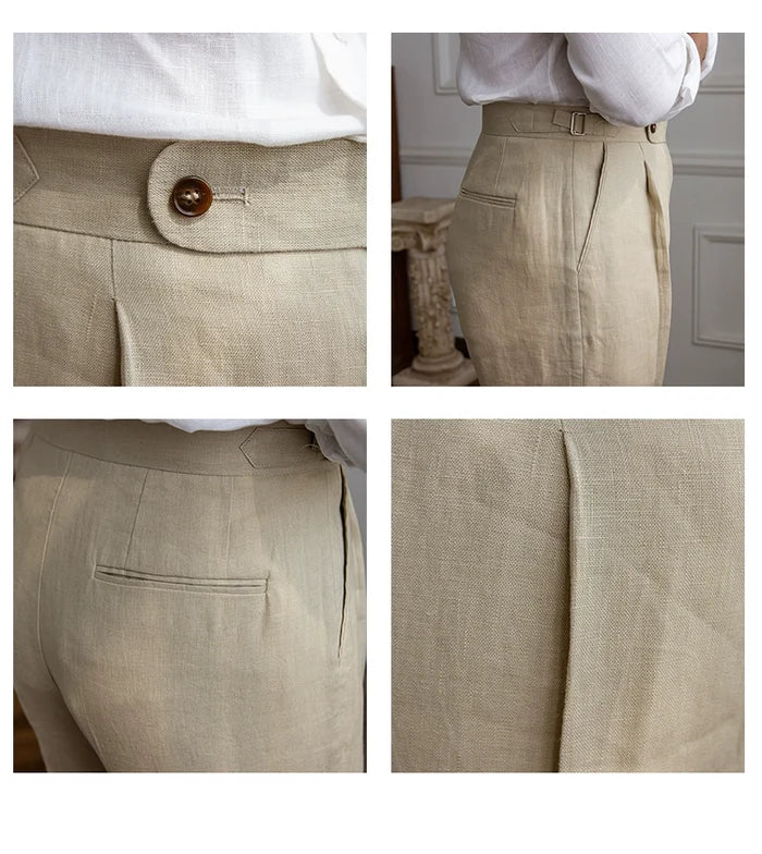 Pantalones Gurkha Lino Puro