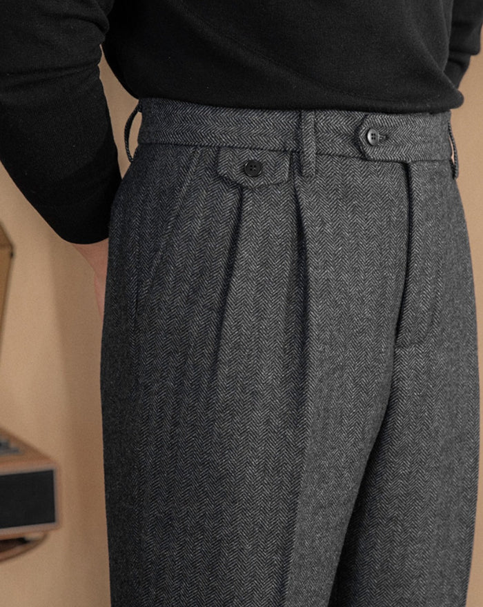 Pantalones de sastrería espigados