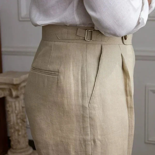 Pantalones Gurkha Lino Puro