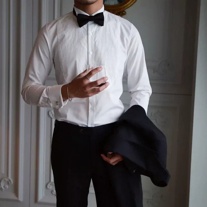 Chemise de smoking à col cassé