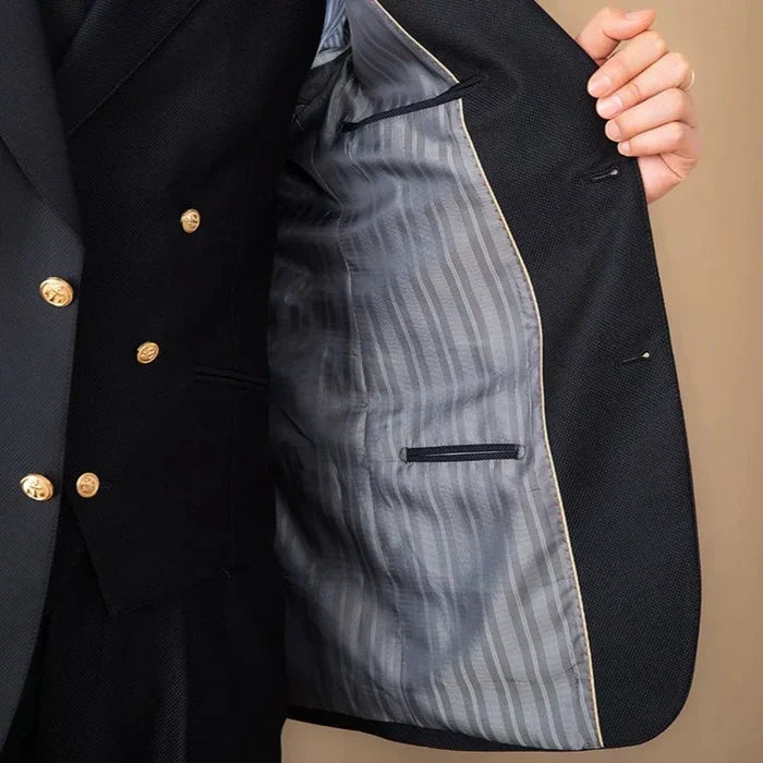 Blazer à revers en pointe et à deux boutons
