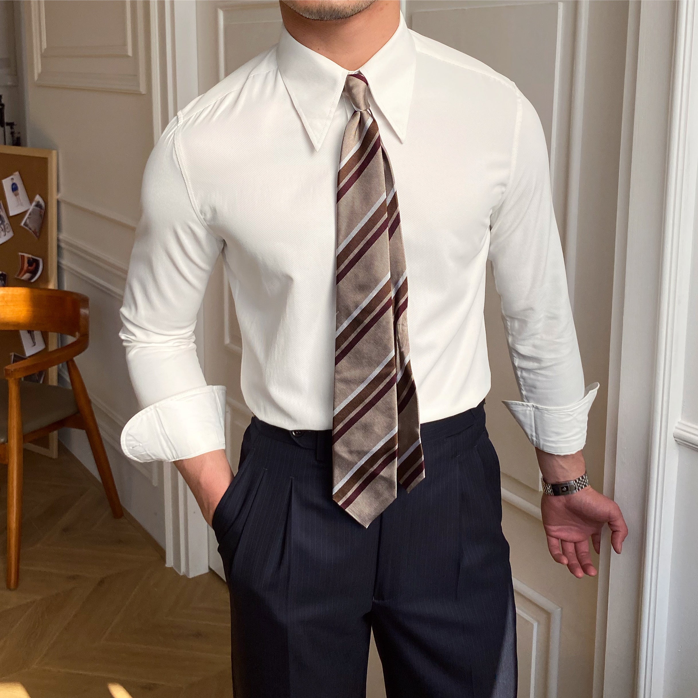 Camicia Elegante Loops LS020 da Uomo