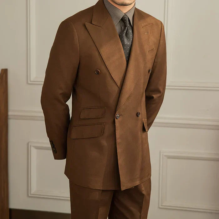Costume chevauchant marron Bologne