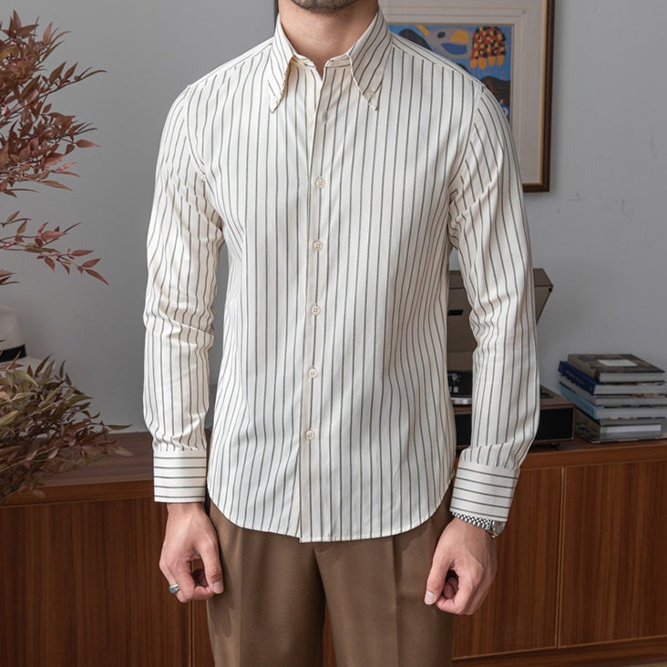 Camisa italiana con cuello puntas