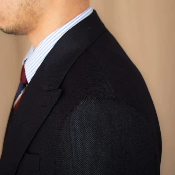 Blazer à revers en pointe et à deux boutons