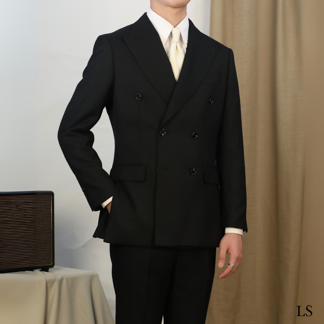Costume Gênes noir croisé