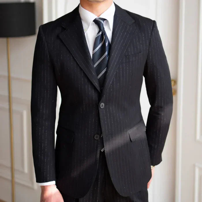 Blazer rayé deux boutons LS037