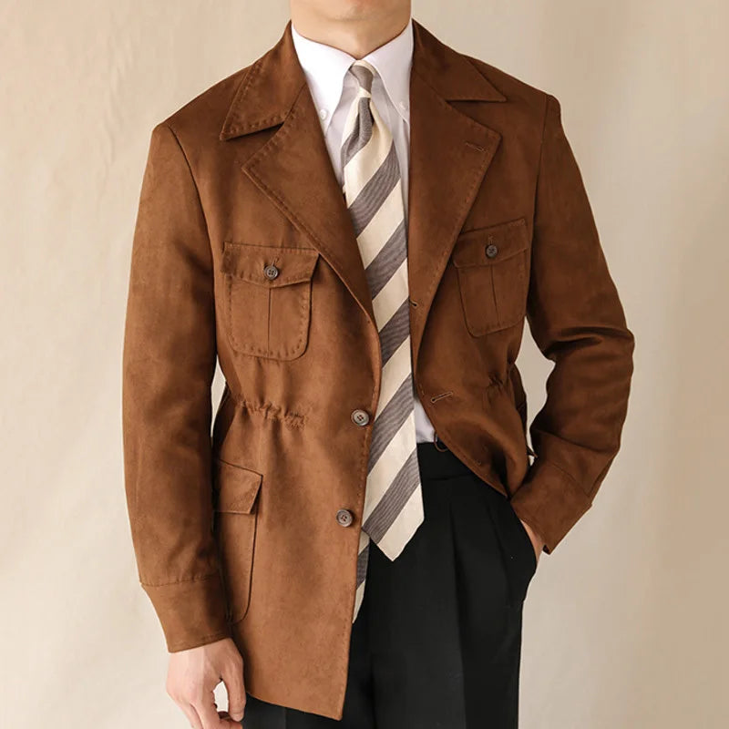 Safari-Jacke Revers Oberbekleidung