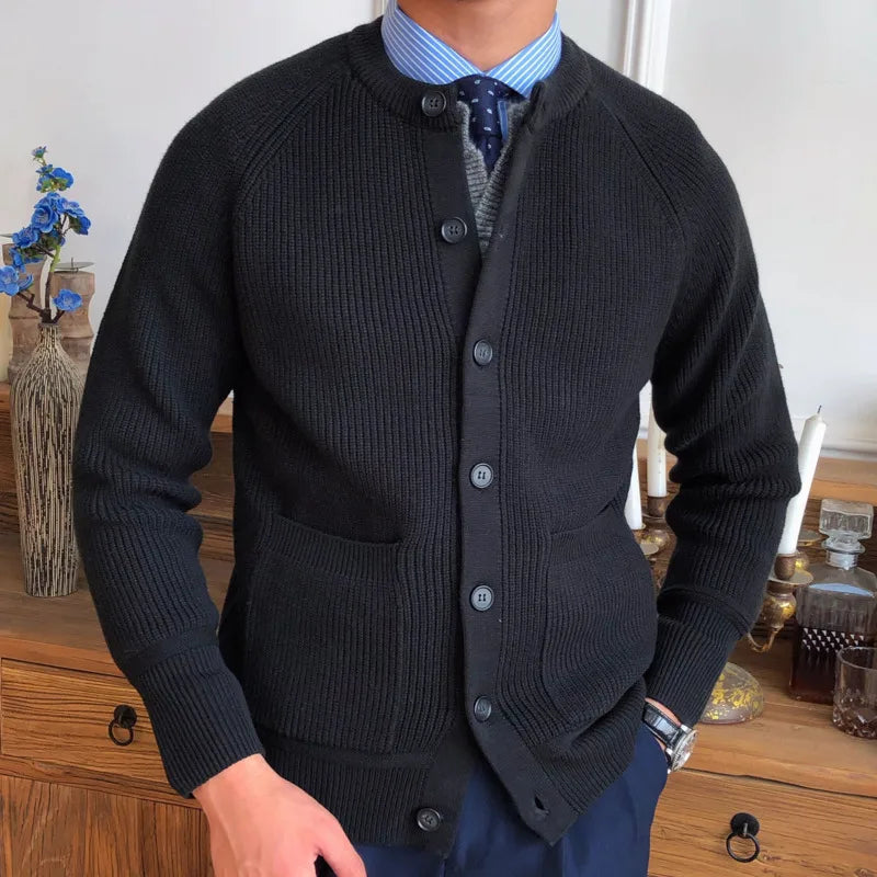 Cardigan en maille bouclée pour homme
