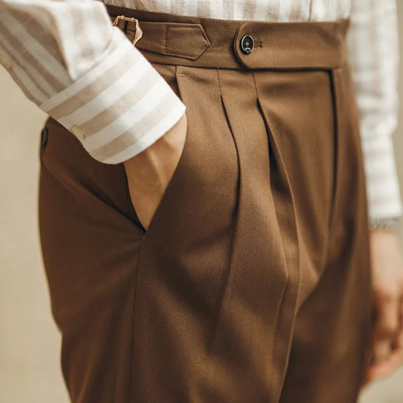 Pantalón Gurkha con trabillas LS073