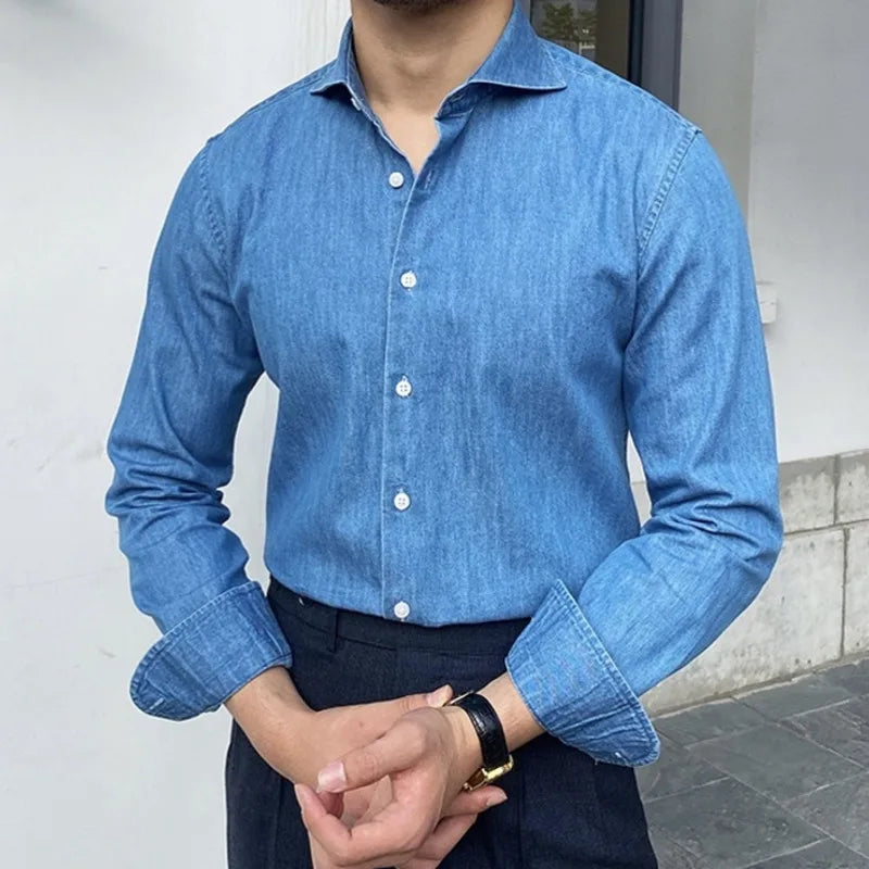 Camicia Elegante Loops LS021 da Uomo