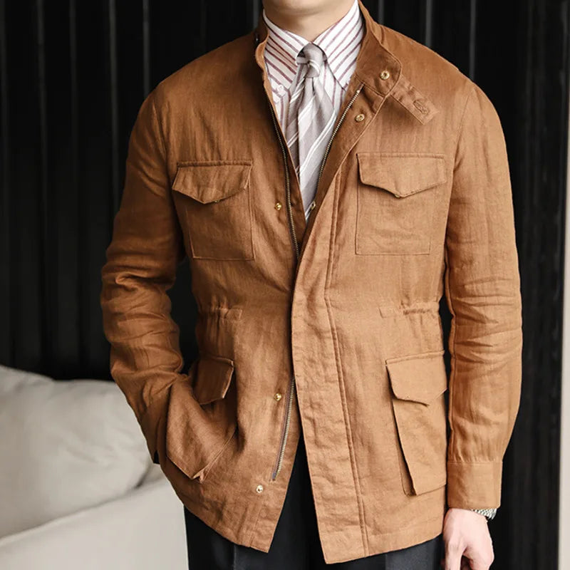 Loops LS001 Herren Leinen-Parka