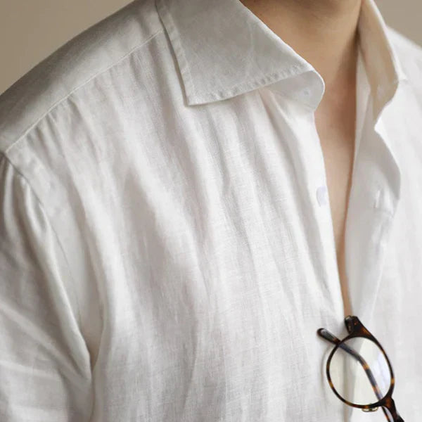 Loops LS033 Herren Leinen Businesshemd