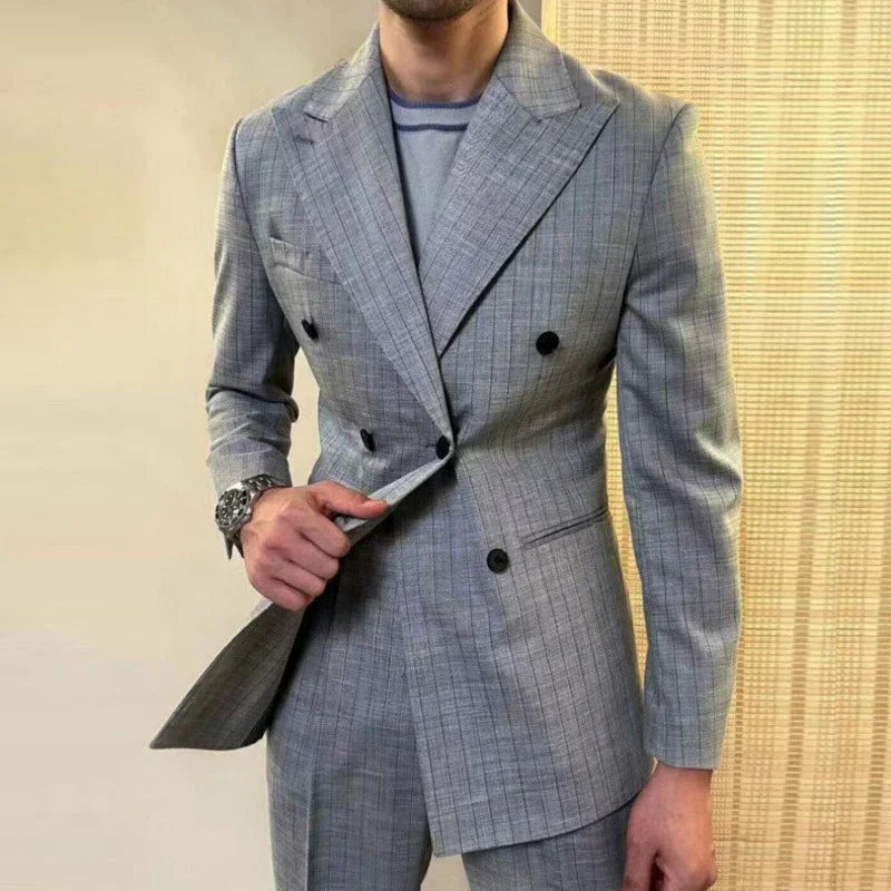 Blazer croisé bouclé LS033