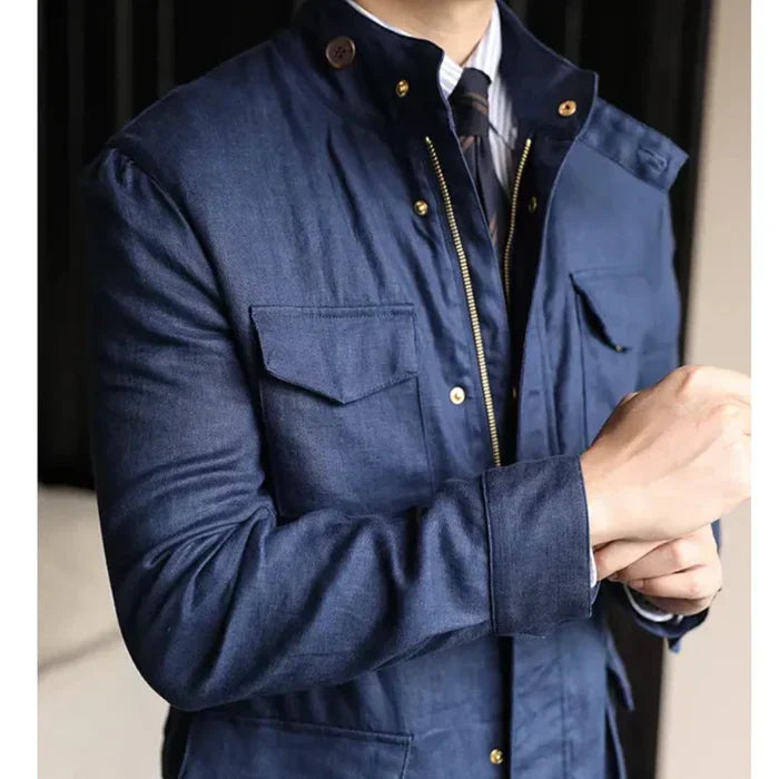 Parka de lino Looped LS001 para hombre