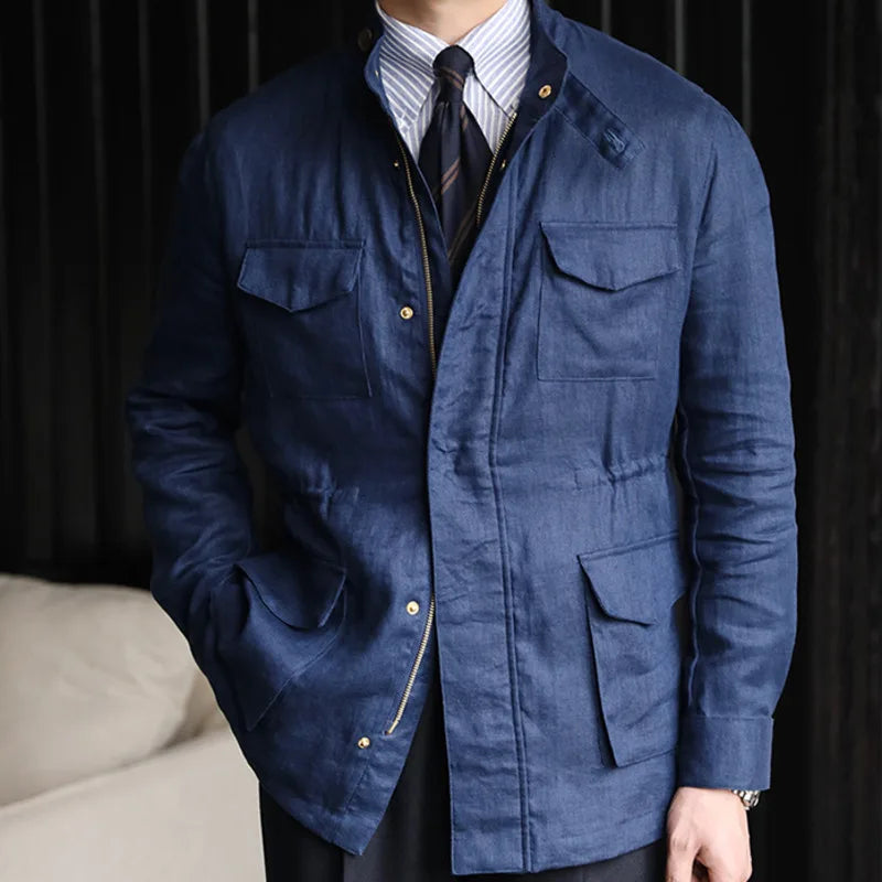Loops LS001 Herren Leinen-Parka