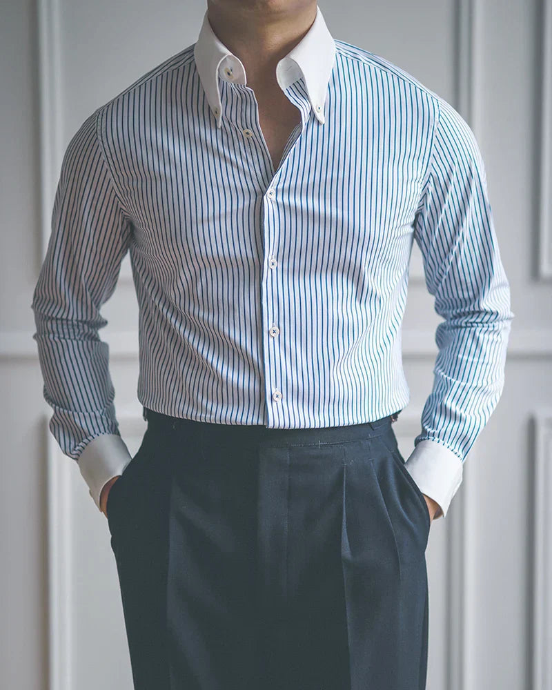 Camisa con ojal LS014