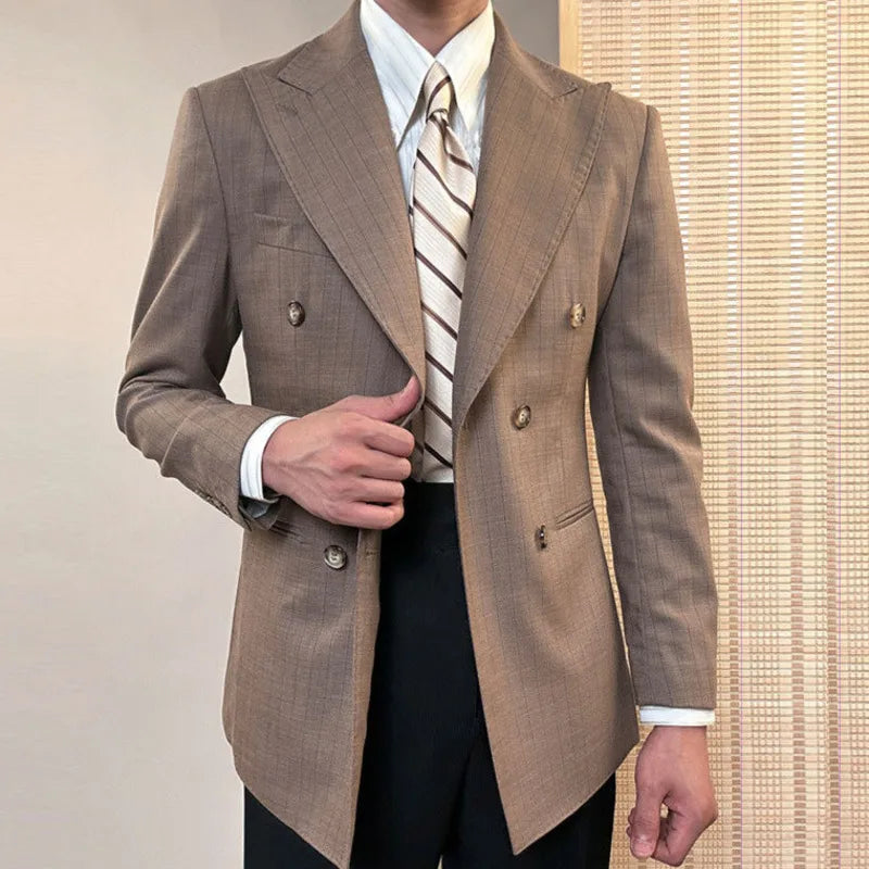 Blazer croisé bouclé LS033