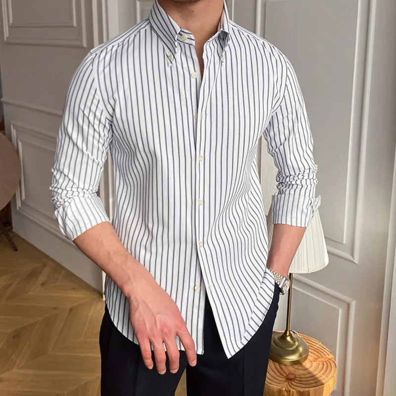 Camicia Elegante Loops LS016 da Uomo